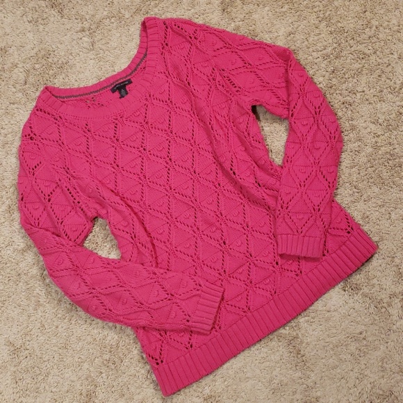 Tommy Hilfiger Sweaters - Tommy Hilfiger | Pink Chunky Knit Sweater Sz XL